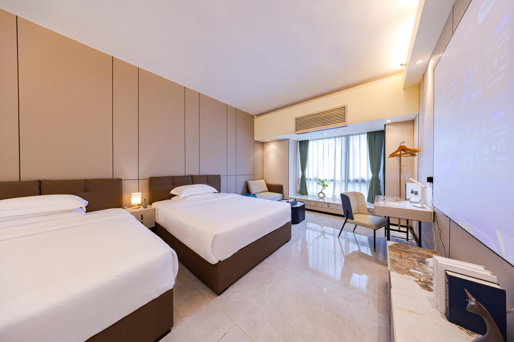 Yu Manju High-Floor Huge-Screen Audiovisual Hotel-Guangzhou Tower Zhujiang New Town Sports West Road Branch Dış mekan fotoğraf