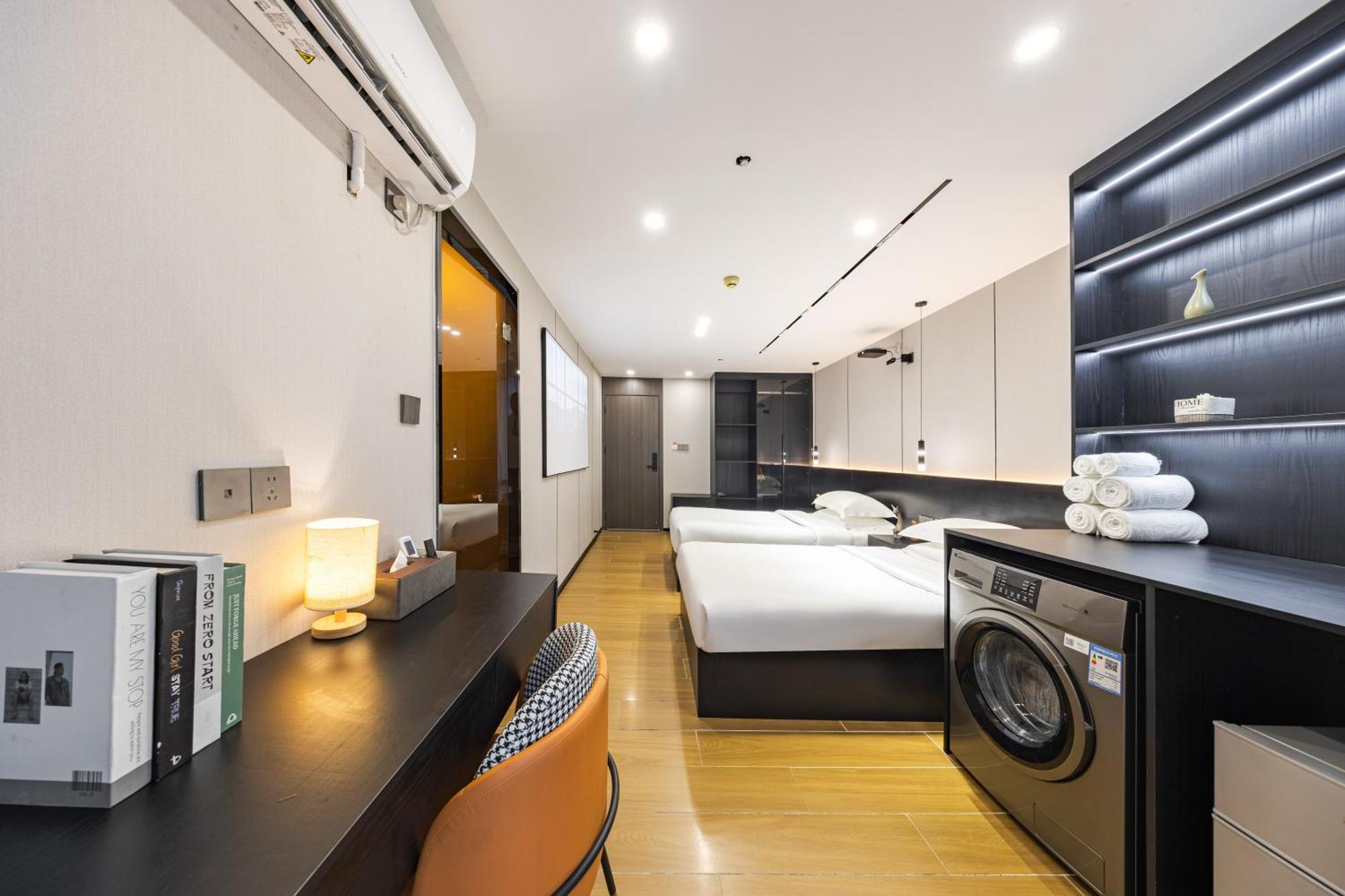 Yu Manju High-Floor Huge-Screen Audiovisual Hotel-Guangzhou Tower Zhujiang New Town Sports West Road Branch Dış mekan fotoğraf