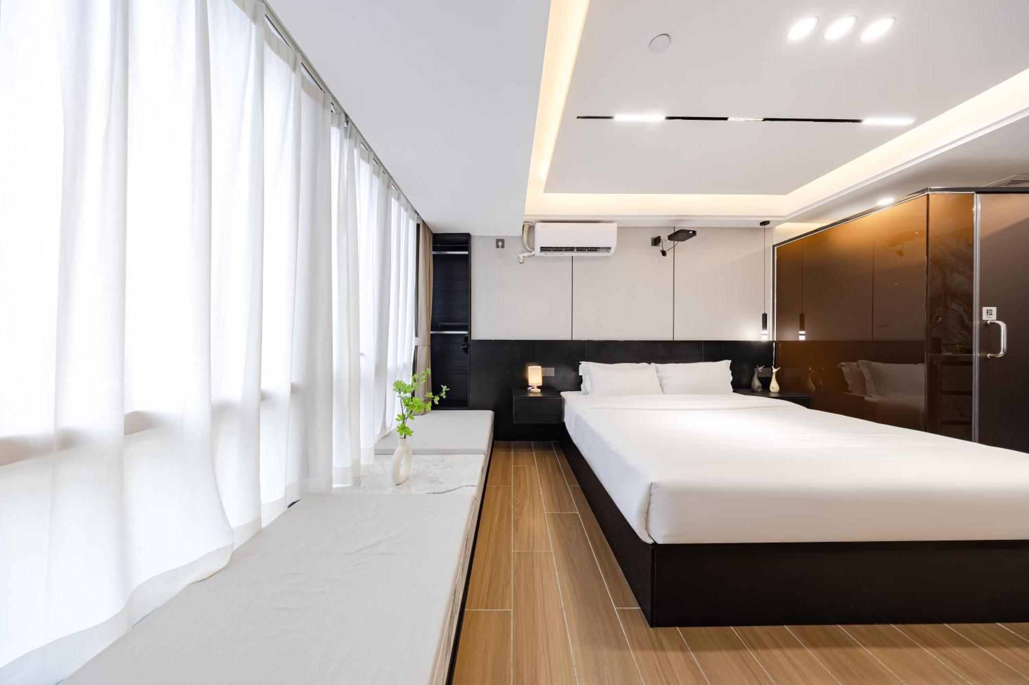 Yu Manju High-Floor Huge-Screen Audiovisual Hotel-Guangzhou Tower Zhujiang New Town Sports West Road Branch Dış mekan fotoğraf