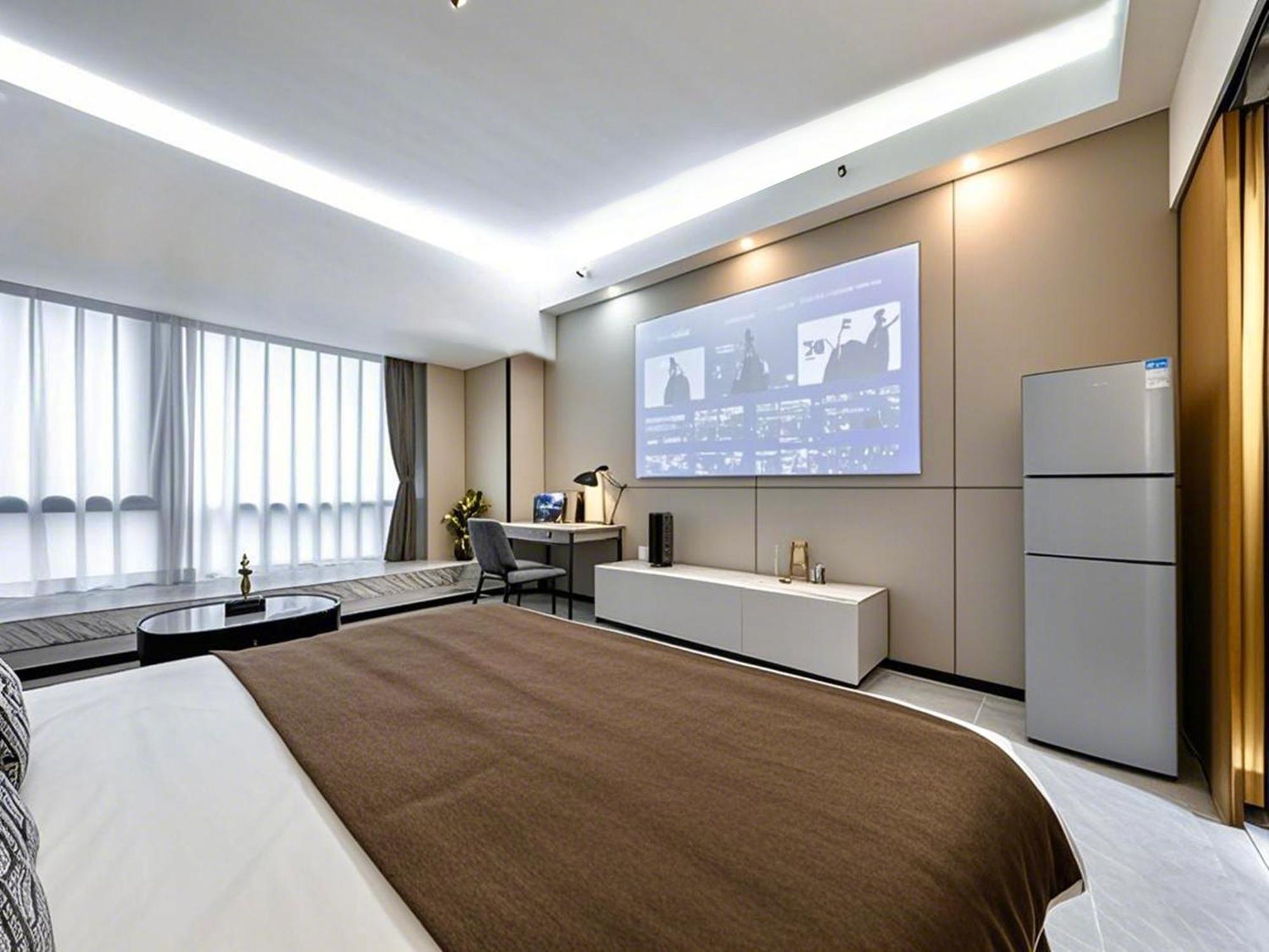 Yu Manju High-Floor Huge-Screen Audiovisual Hotel-Guangzhou Tower Zhujiang New Town Sports West Road Branch Dış mekan fotoğraf