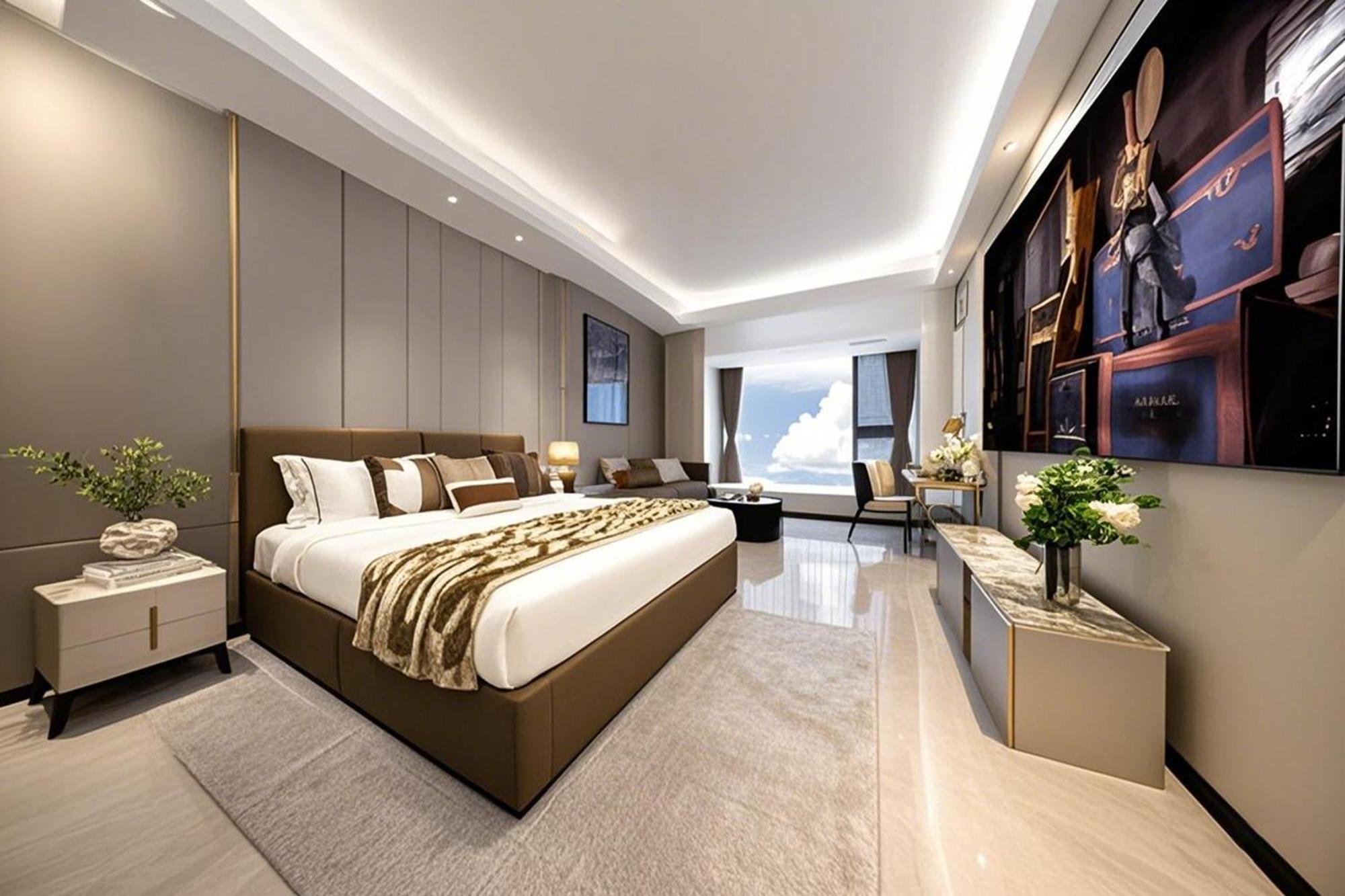 Yu Manju High-Floor Huge-Screen Audiovisual Hotel-Guangzhou Tower Zhujiang New Town Sports West Road Branch Dış mekan fotoğraf