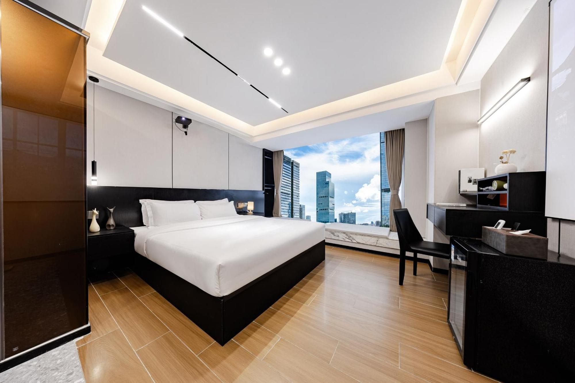 Yu Manju High-Floor Huge-Screen Audiovisual Hotel-Guangzhou Tower Zhujiang New Town Sports West Road Branch Dış mekan fotoğraf